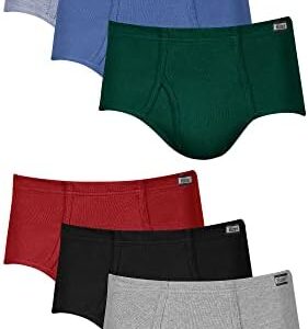 Hanes Men’s Underwear Briefs, Mid-Rise, Moisture-Wicking, 6-Pack -XL